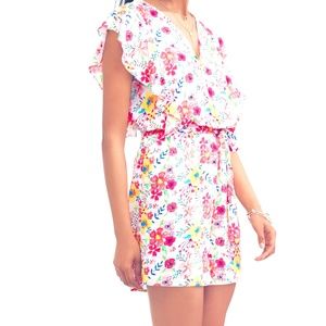 Women's Flutter Sleeve Romper XXL Look out Summer